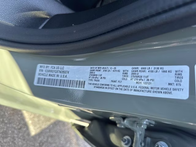 2026 Canyon Lake Ram 1500 Big Horn RWD Truck