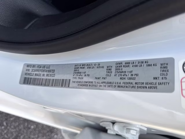 2026 Bright White Clearcoat Ram 1500 Big Horn RWD Truck