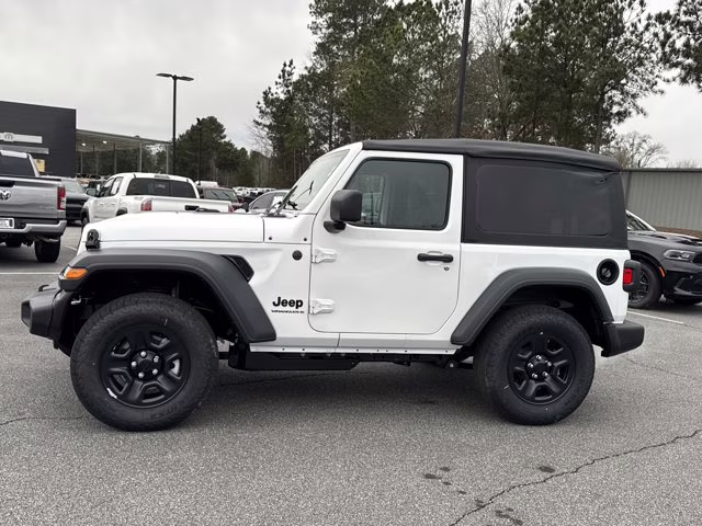 2026 Bright White Clearcoat Jeep Wrangler Sport 4X4 Convertible