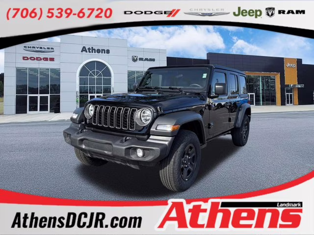 2026 Black Clearcoat Jeep Wrangler Sport 4X4 Convertible