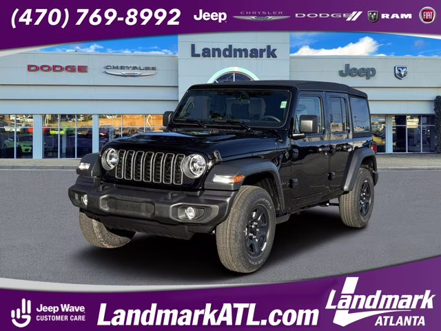 2026 Black Clearcoat Jeep Wrangler Sport 4X4 Convertible