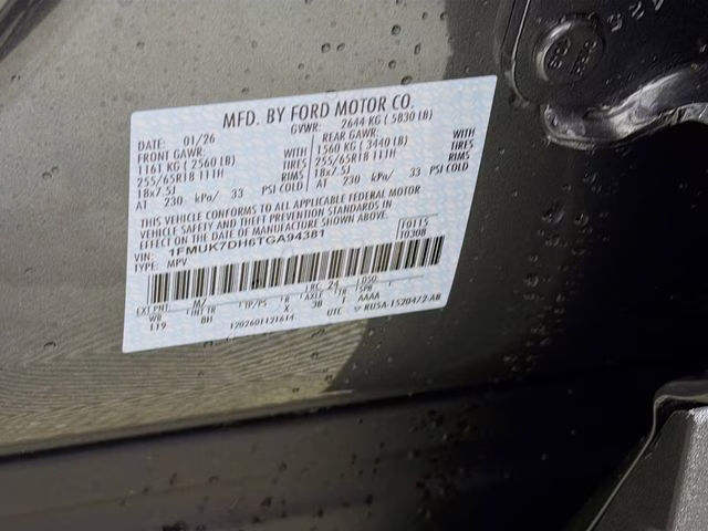 2026 Carbonized Gray Metallic Ford Explorer Active RWD SUV