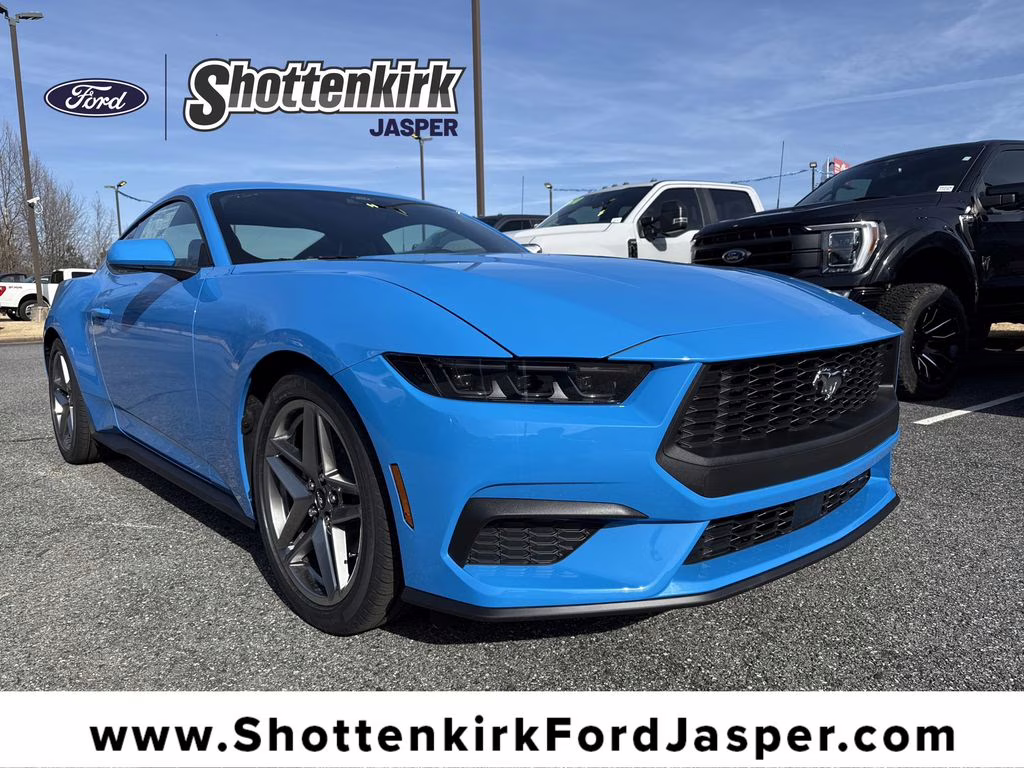 2026 Grabber Blue Metallic Ford Mustang EcoBoost Premium RWD Coupe