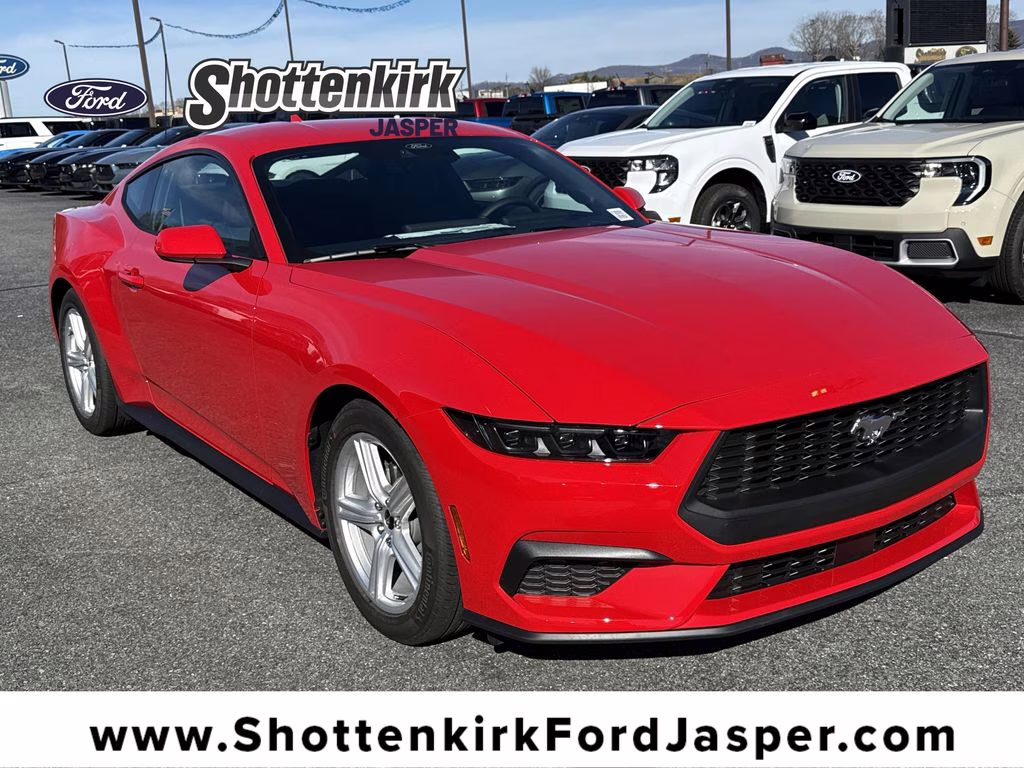 2026 Race Red Ford Mustang EcoBoost RWD Coupe