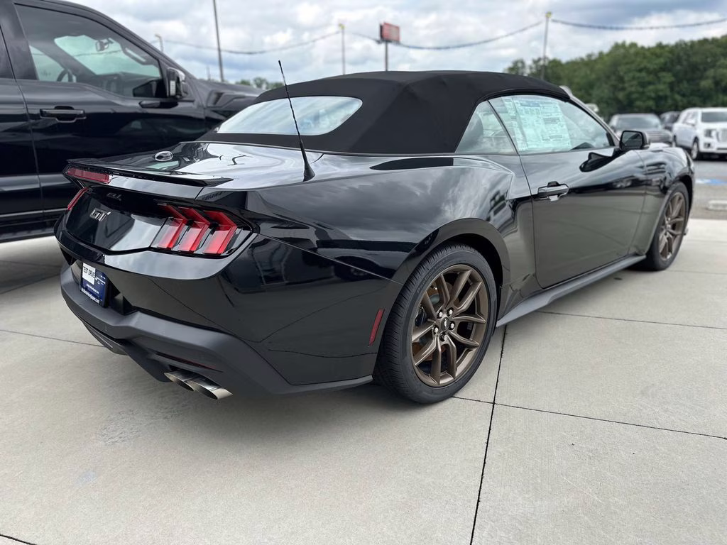 2025 Shadow Black Ford Mustang GT Premium RWD Convertible