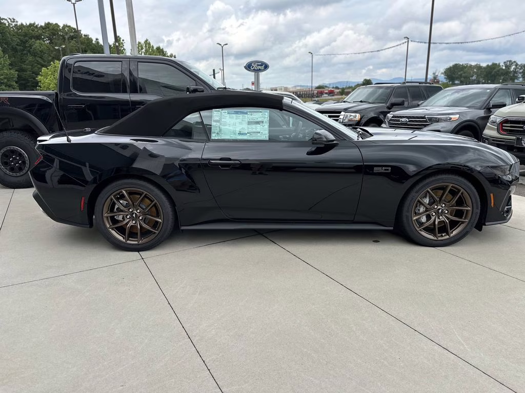 2025 Shadow Black Ford Mustang GT Premium RWD Convertible