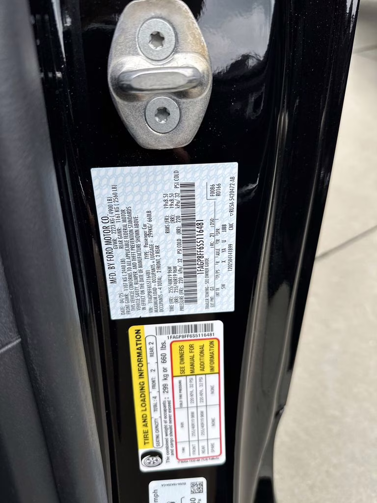 2025 Shadow Black Ford Mustang GT Premium RWD Convertible