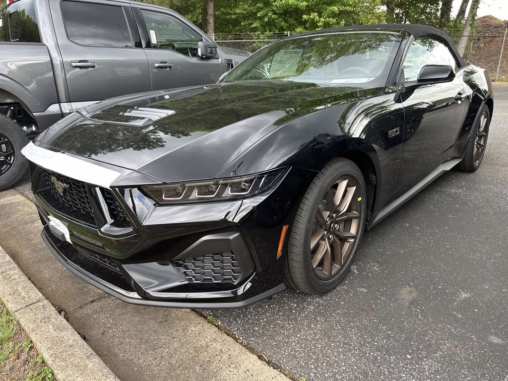 2025 Shadow Black Ford Mustang GT Premium RWD Convertible