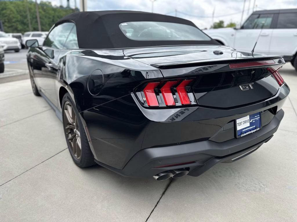 2025 Shadow Black Ford Mustang GT Premium RWD Convertible