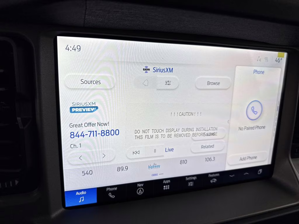 2025 Azure Gray Metallic Tri-Coat Ford Bronco Outer Banks 4X4 SUV