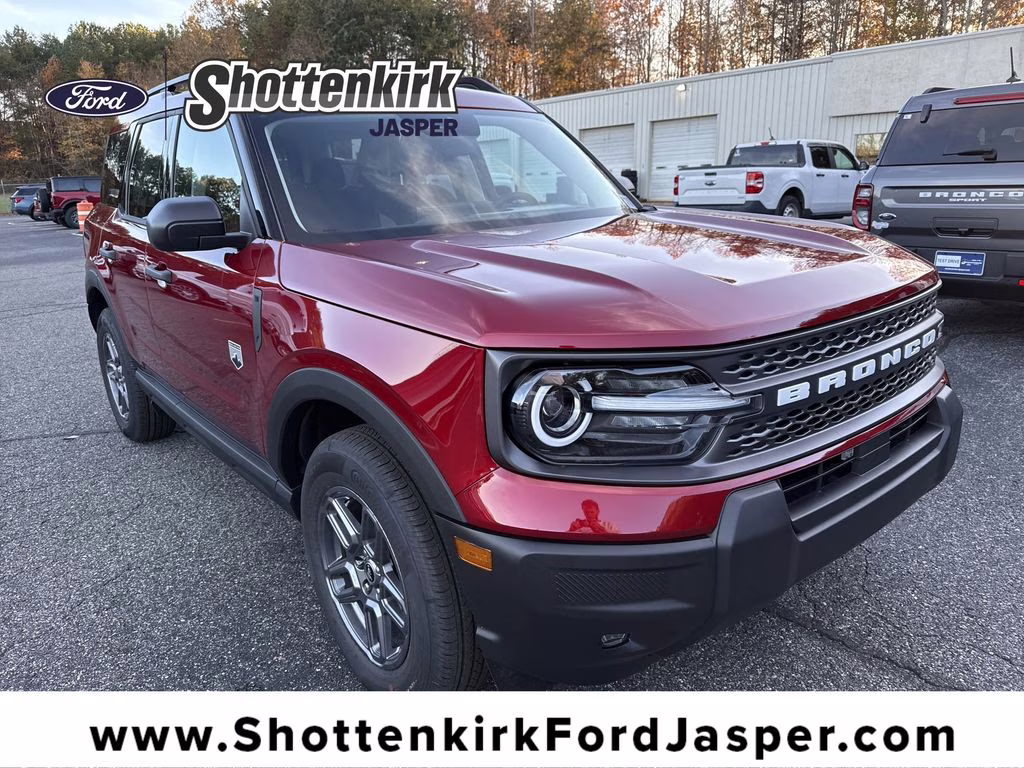 2025 Ruby Red Metallic Tinted Clearcoat Ford Bronco Sport Big Bend 4X4 SUV