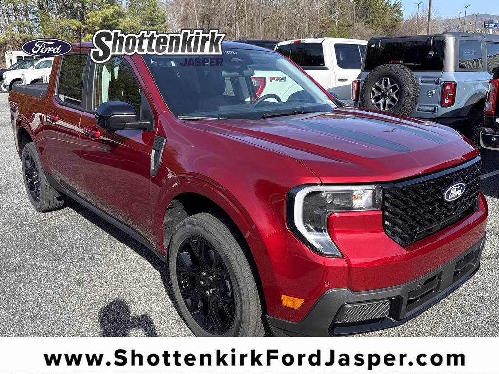 2026 Ruby Red Metallic Tinted Clearcoat Ford Maverick Lariat AWD Truck