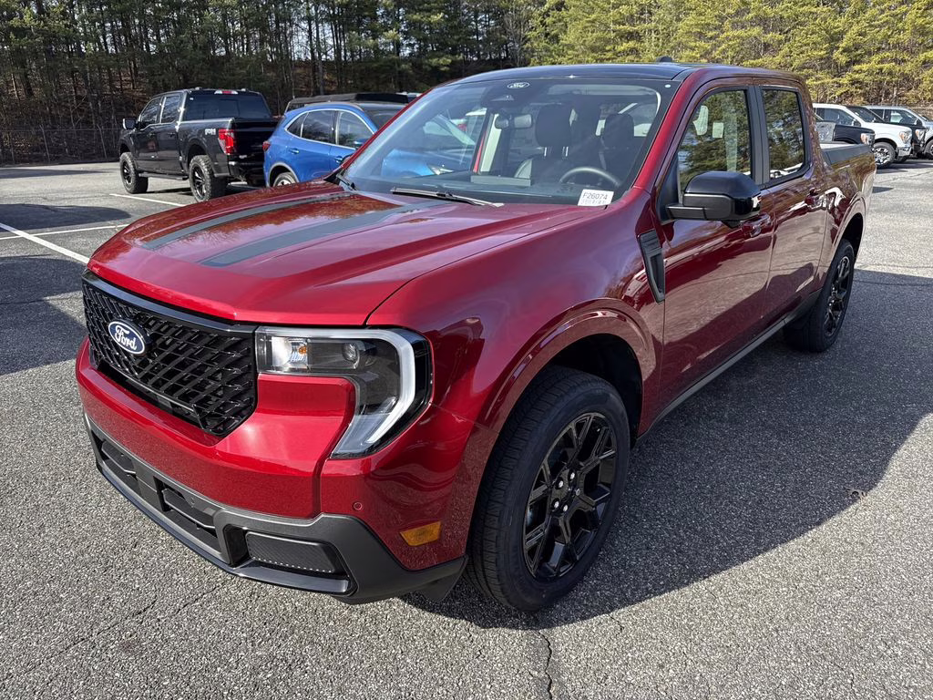 2026 Ruby Red Metallic Tinted Clearcoat Ford Maverick Lariat AWD Truck