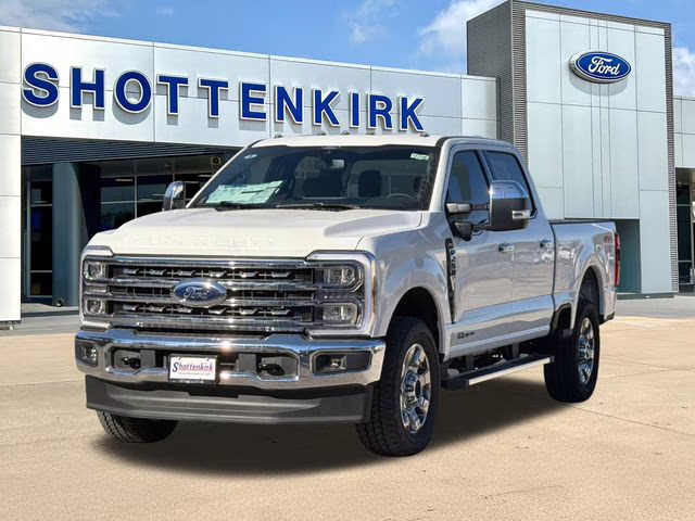 2025 White Metallic Ford Super Duty F-250 SRW Lariat 4X4 Truck