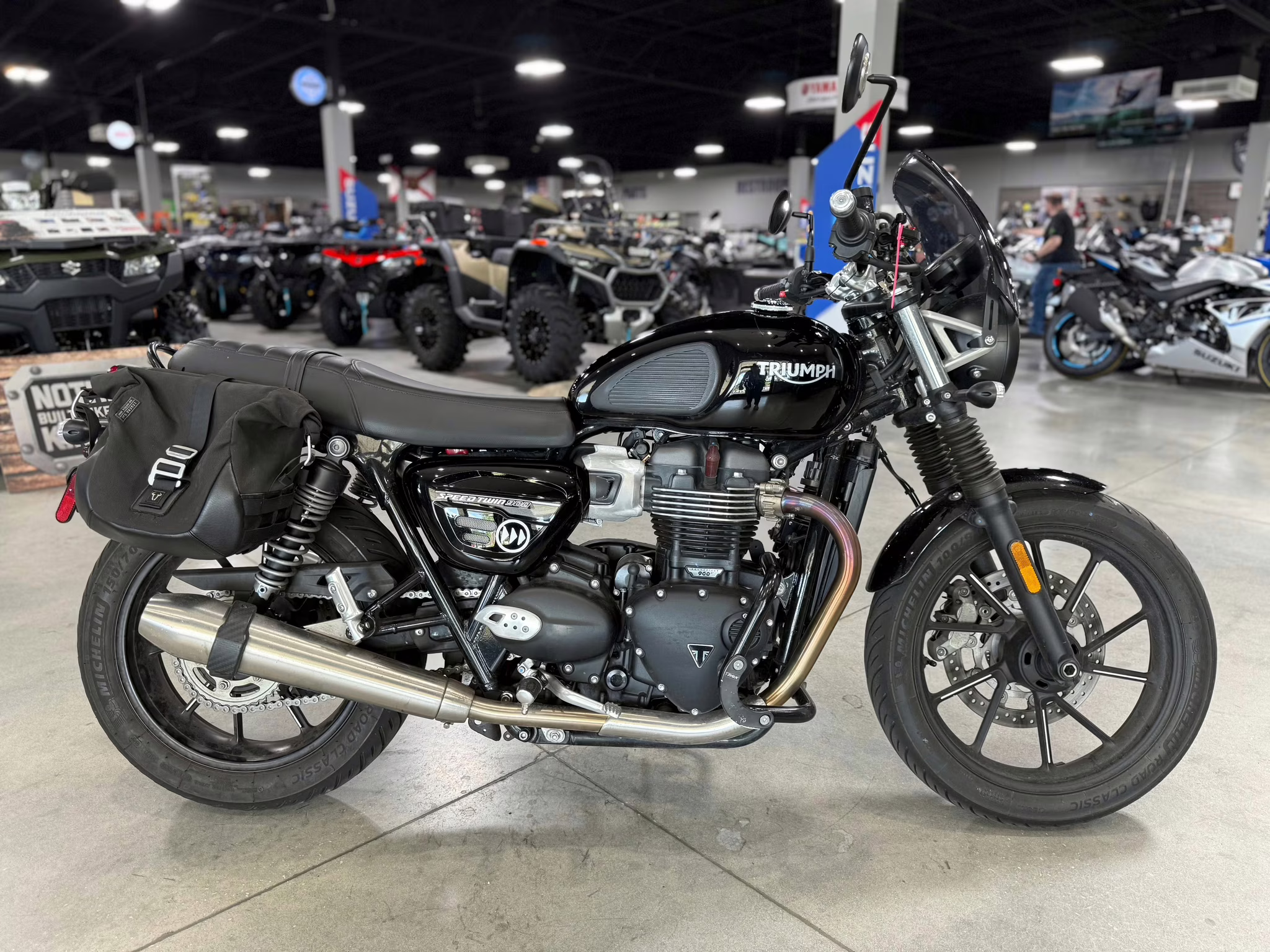 2023 Black Triumph Speed Twin 900 Motorcycle