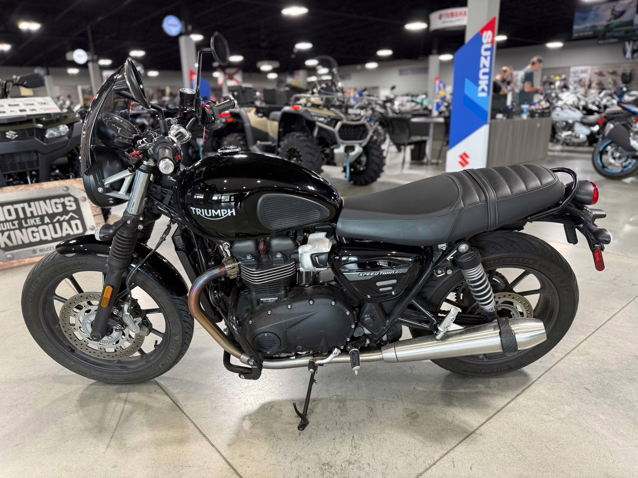 2023 Black Triumph Speed Twin 900 Motorcycle