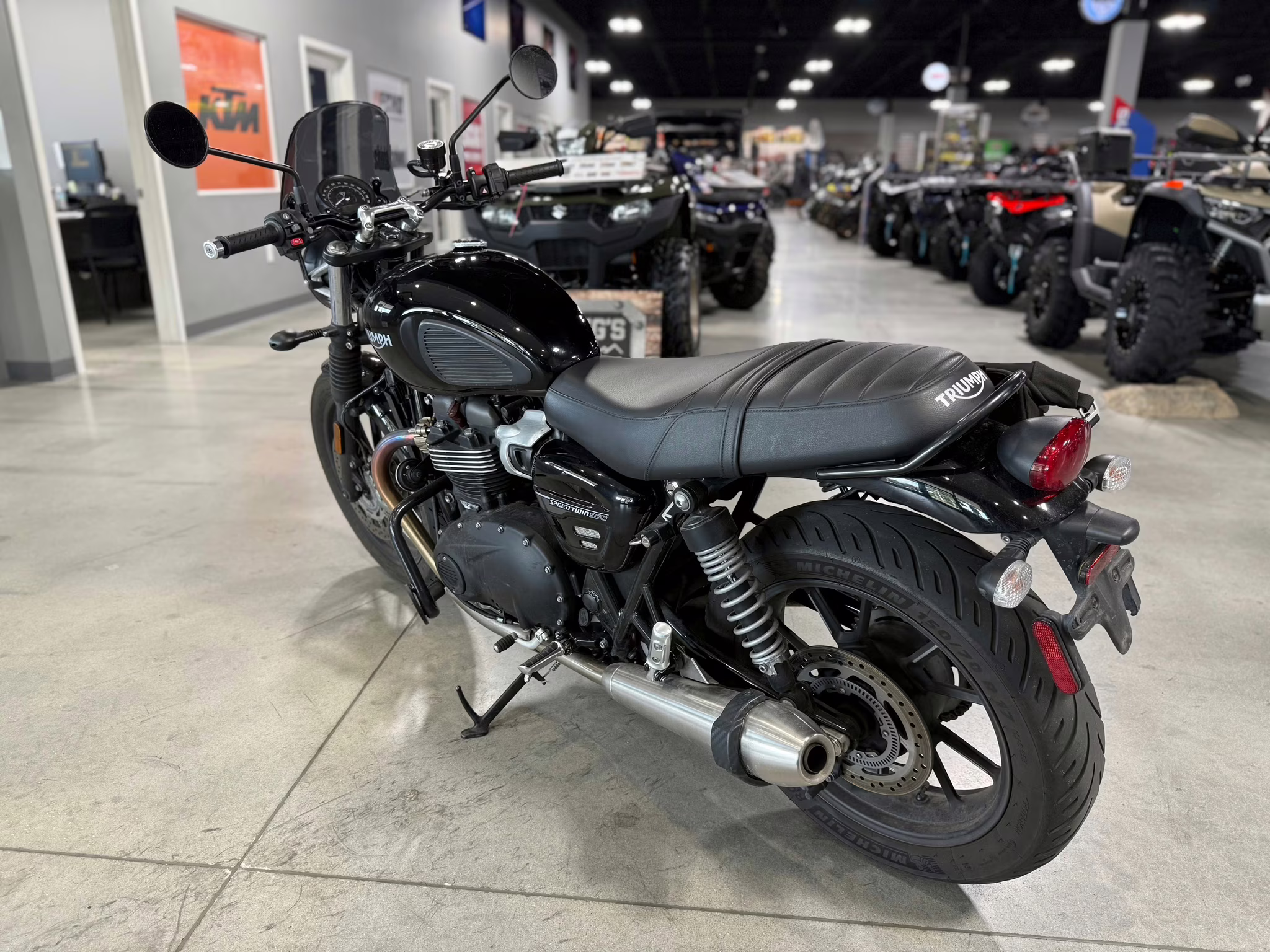 2023 Black Triumph Speed Twin 900 Motorcycle