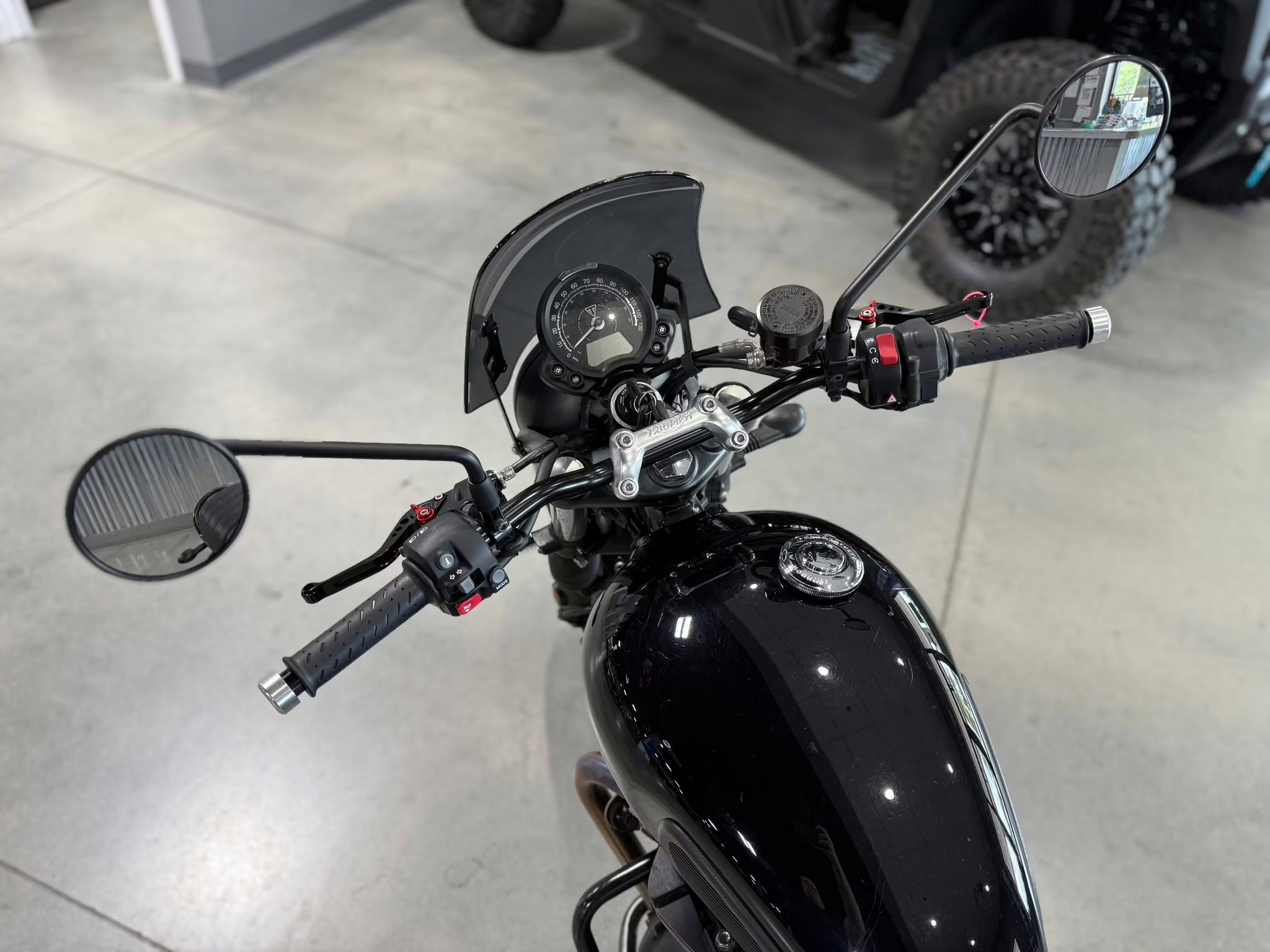 2023 Black Triumph Speed Twin 900 Motorcycle