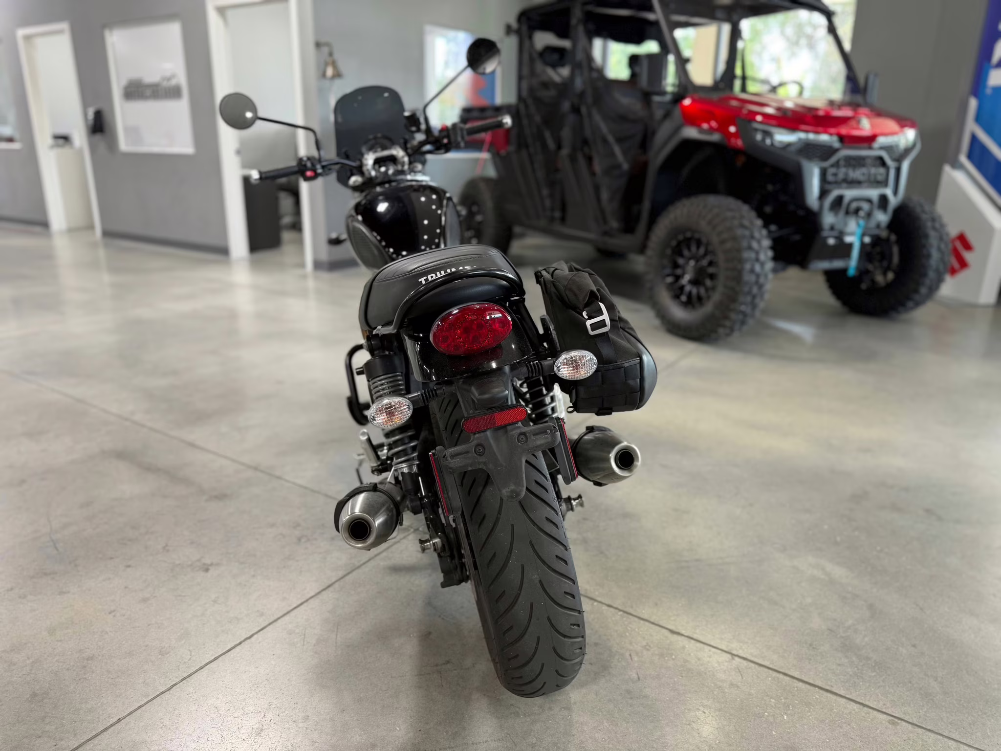 2023 Black Triumph Speed Twin 900 Motorcycle