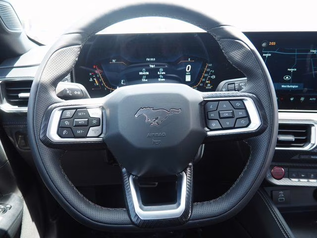 2025 Grabber Blue Metallic Ford Mustang EcoBoost Premium RWD Convertible