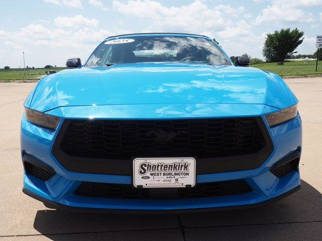 2025 Grabber Blue Metallic Ford Mustang EcoBoost Premium RWD Convertible