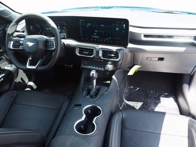 2025 Grabber Blue Metallic Ford Mustang EcoBoost Premium RWD Convertible