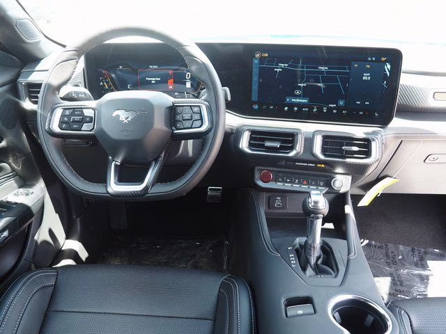 2025 Grabber Blue Metallic Ford Mustang EcoBoost Premium RWD Convertible