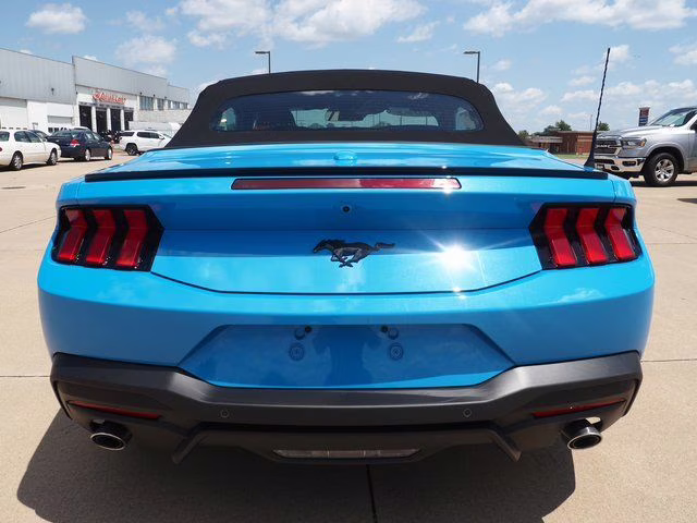 2025 Grabber Blue Metallic Ford Mustang EcoBoost Premium RWD Convertible