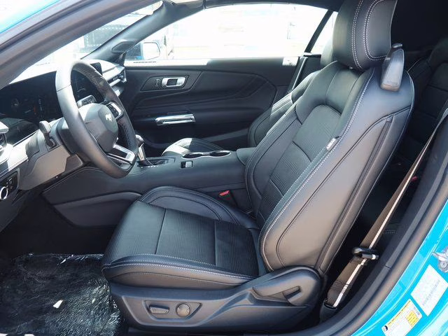 2025 Grabber Blue Metallic Ford Mustang EcoBoost Premium RWD Convertible