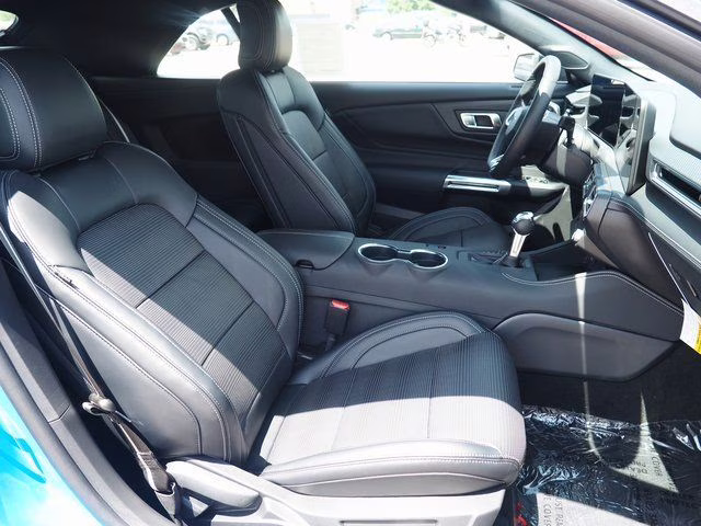 2025 Grabber Blue Metallic Ford Mustang EcoBoost Premium RWD Convertible