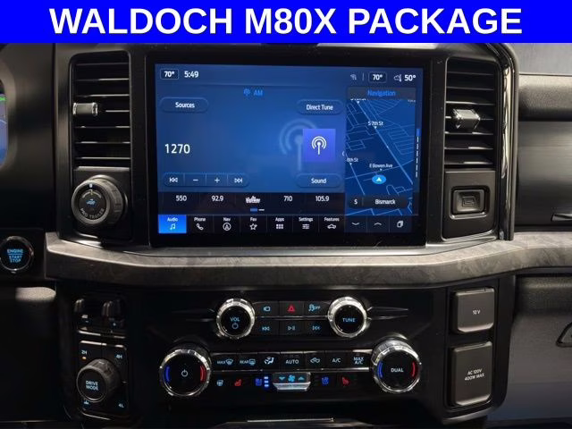 2026 Agate Black Metallic Ford Super Duty F-250 SRW Lariat Waldoch M80X 4X4 Truck