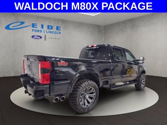 2026 Agate Black Metallic Ford Super Duty F-250 SRW Lariat Waldoch M80X 4X4 Truck