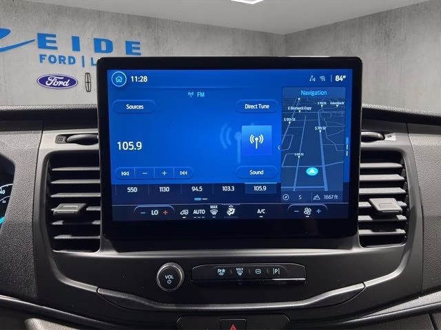 2025 Oxford White Ford E-Transit-350 Base RWD Van