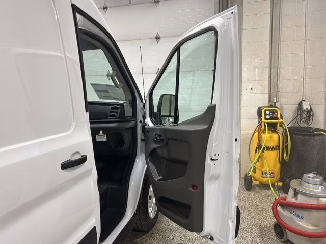 2025 Oxford White Ford E-Transit-350 Base RWD Van