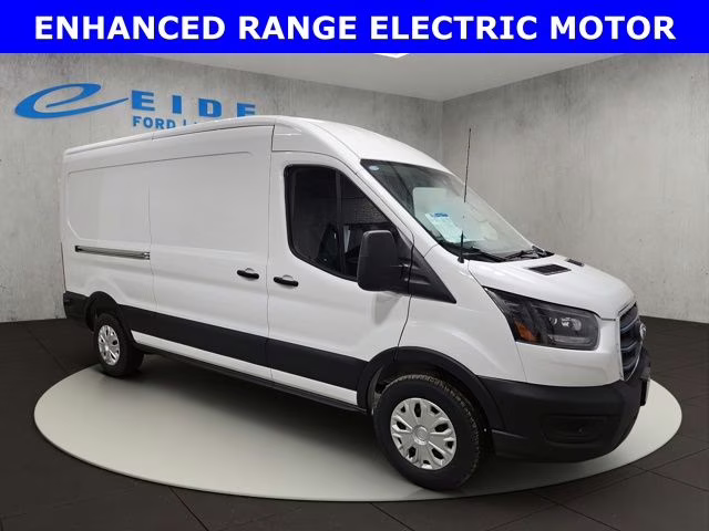2025 Oxford White Ford E-Transit-350 Base RWD Van