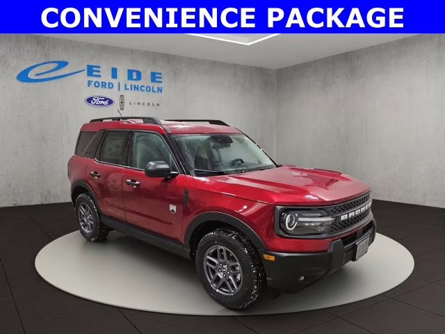 2025 Ruby Red Metallic Tinted Clearcoat Ford Bronco Sport Big Bend 4X4 SUV