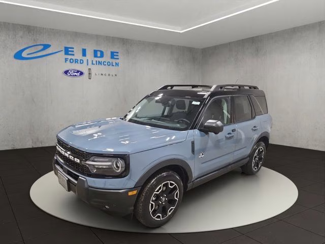 2025 Azure Gray Metallic Tri-Coat Ford Bronco Sport Outer Banks 4X4 SUV