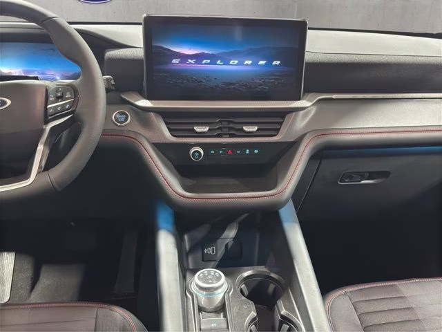 2026 Star White Metallic Tri-Coat Ford Explorer ST-Line 4X4 SUV