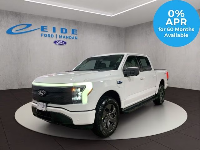2025 Oxford White Ford F-150 Lightning Flash AWD Truck