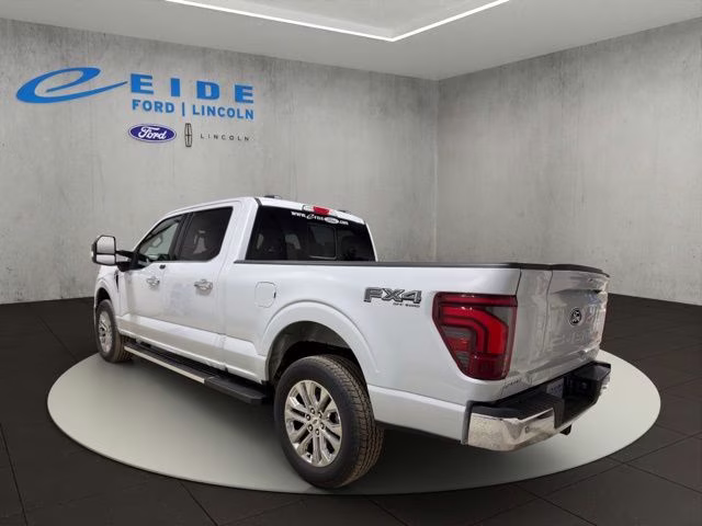 2025 Space White Metallic Ford F-150 Lariat Chrome 4X4 Truck