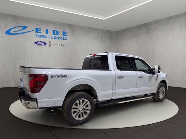 2025 Space White Metallic Ford F-150 Lariat Chrome 4X4 Truck