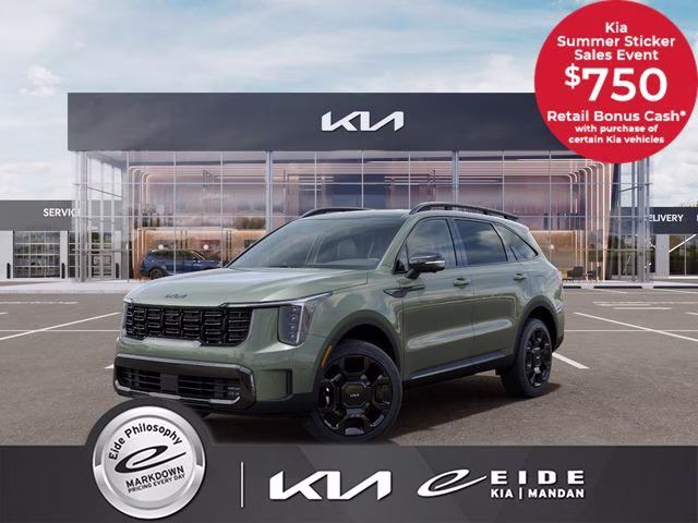 2026 Jungle Green Kia Sorento X-Line SX-Prestige AWD SUV
