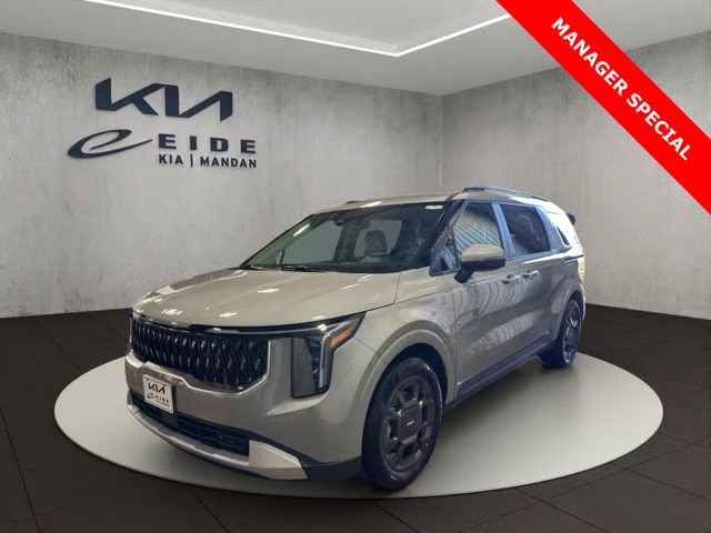 2026 Ceramic Silver Kia Carnival Hybrid EX FWD Van