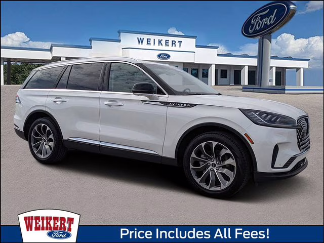2025 White Metallic Lincoln Aviator Premiere AWD SUV