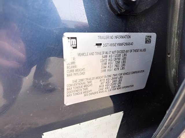 2021 Pacific Blue Metallic GMC Sierra 3500HD Base 4X4 Truck