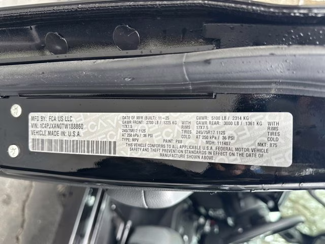 2026 Black Clearcoat Jeep Wrangler Sport 4X4 Convertible