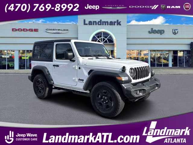 2026 Bright White Clearcoat Jeep Wrangler Sport 4X4 Convertible