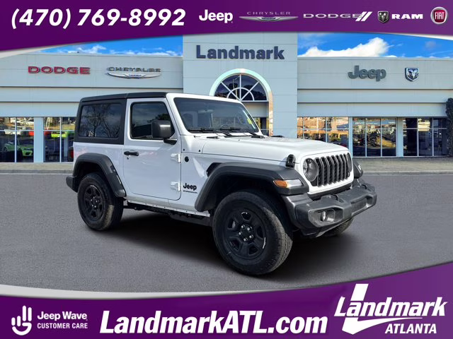 2026 Bright White Clearcoat Jeep Wrangler Sport 4X4 Convertible