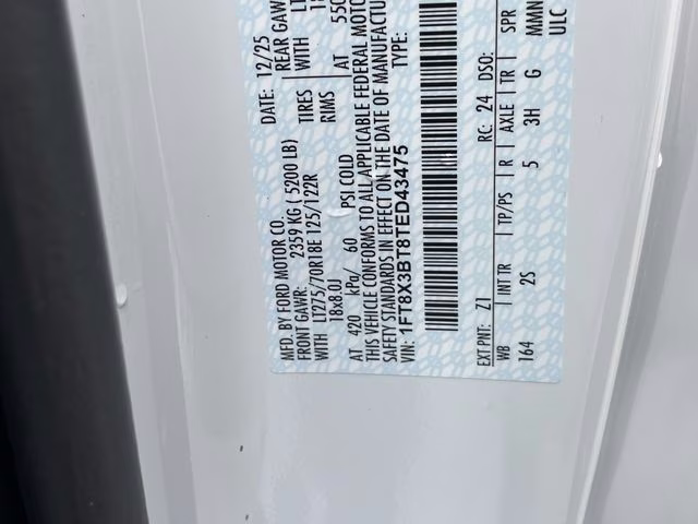 2026 Oxford White Ford Super Duty F-350 SRW XLT 4X4 Truck