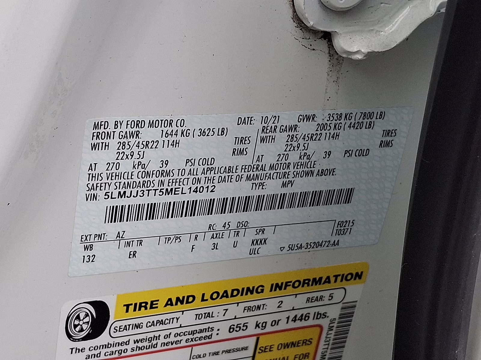 2021 Pristine White - AZ Lincoln Navigator Black Label L 4X4